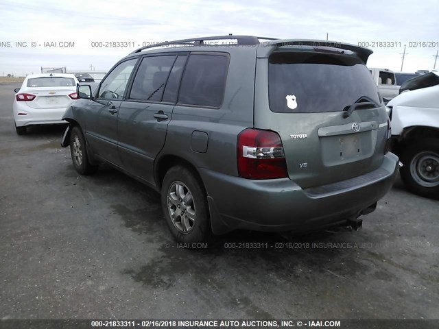 JTEDP21A440014470 - 2004 TOYOTA HIGHLANDER LIMITED GREEN photo 3