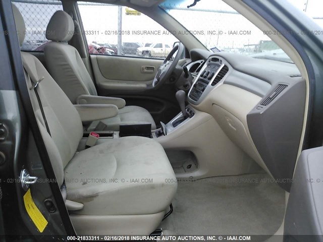 JTEDP21A440014470 - 2004 TOYOTA HIGHLANDER LIMITED GREEN photo 5