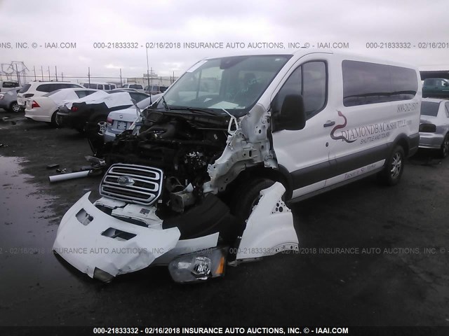 1FMZK1YM3FKA84998 - 2015 FORD TRANSIT T-150 WHITE photo 2