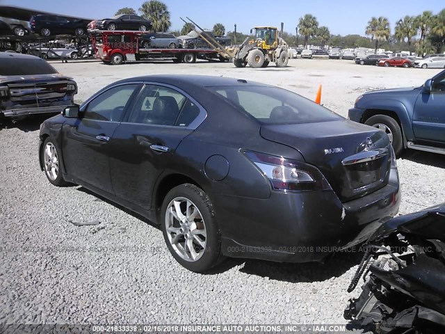 1N4AA5AP5CC813126 - 2012 NISSAN MAXIMA S/SV GRAY photo 3