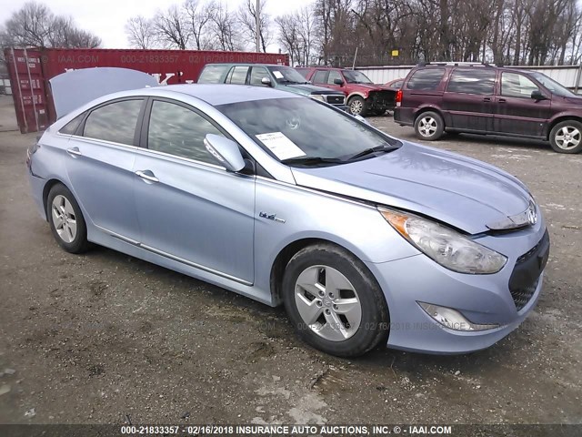 KMHEC4A47CA035540 - 2012 HYUNDAI SONATA HYBRID BLUE photo 1