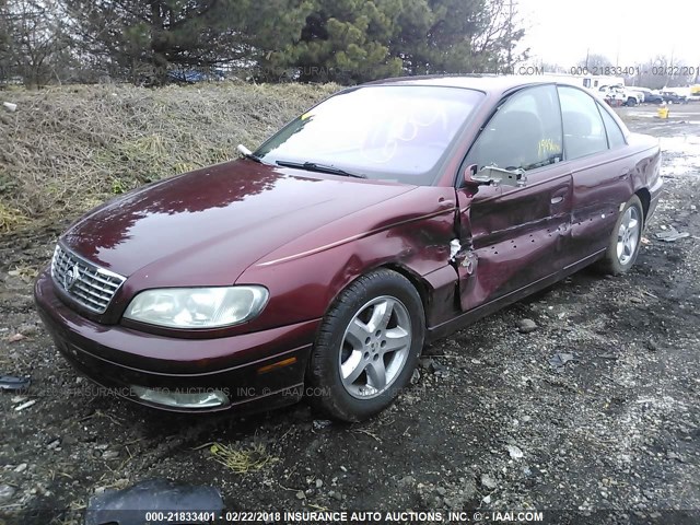 W06VR54R51R060193 - 2001 CADILLAC CATERA SPORT MAROON photo 2