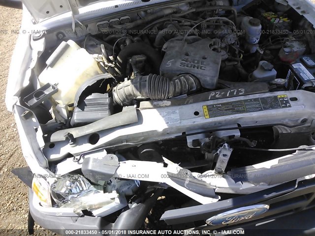 1FTYR14E79PA19430 - 2009 FORD RANGER SUPER CAB WHITE photo 10