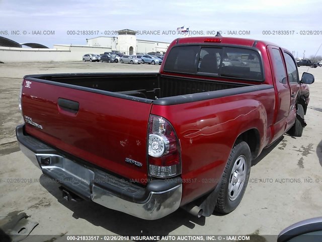 5TFTX4CN3EX042930 - 2014 TOYOTA TACOMA ACCESS CAB Rot Foto 4