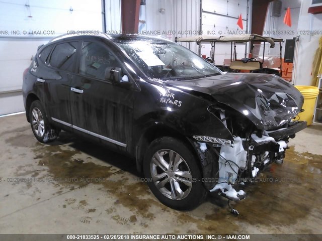 JN8AS5MV0DW655235 - 2013 NISSAN ROGUE S/SV BLACK photo 1