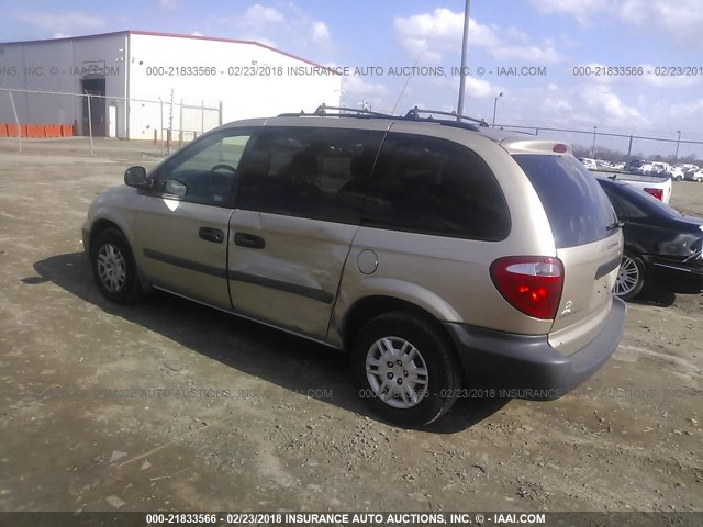 1D4GP25R46B714436 - 2006 DODGE CARAVAN SE GOLD photo 3