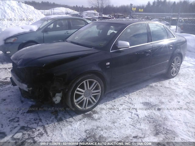 WAUGL78E27A254342 - 2007 AUDI NEW S4 QUATTRO BLACK photo 2