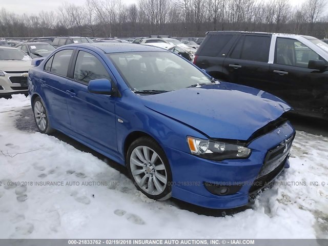 JA32U8FW5AU002696 - 2010 MITSUBISHI LANCER GTS BLUE photo 1