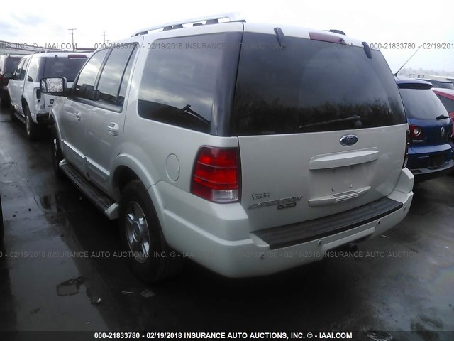 1FMFU19506LA46241 - 2006 FORD EXPEDITION LIMITED WHITE photo 3