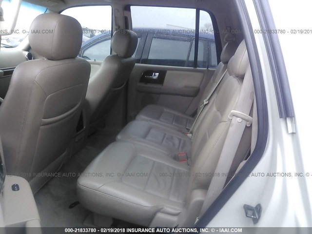 1FMFU19506LA46241 - 2006 FORD EXPEDITION LIMITED WHITE photo 8