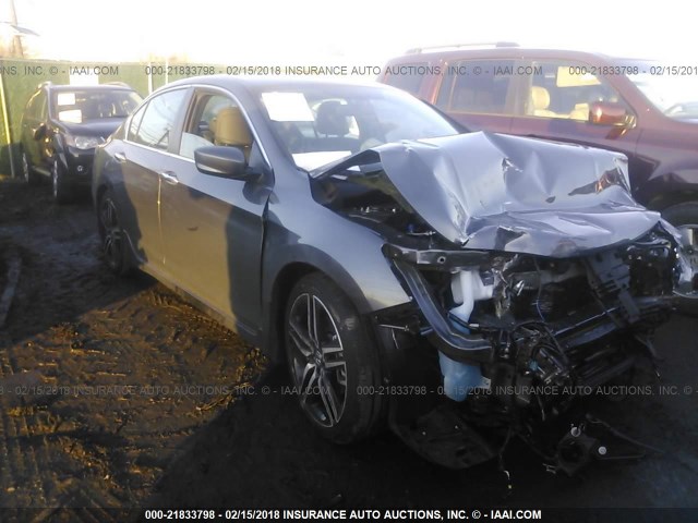1HGCR2F51HA129342 - 2017 HONDA ACCORD SPORT 灰色 照片 1