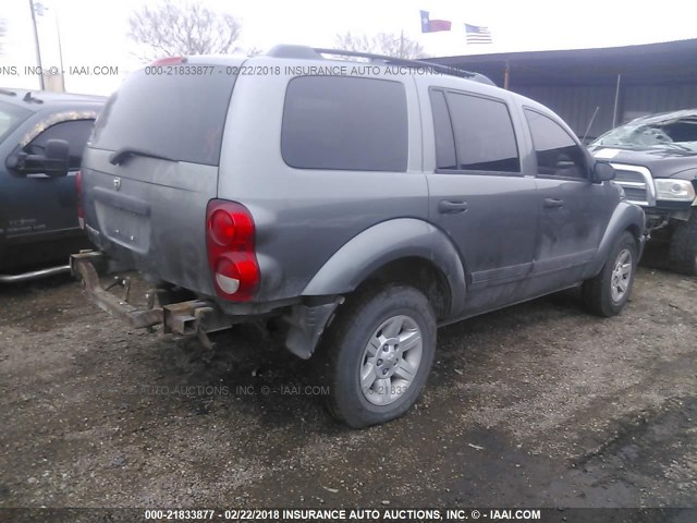 1D4HB38N45F600428 - 2005 DODGE DURANGO ST GRAY photo 4