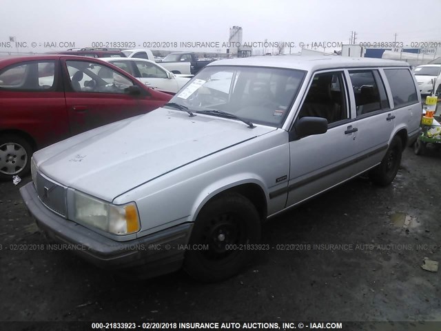 YV1FA8857M2316537 - 1991 VOLVO 740 SILVER photo 2