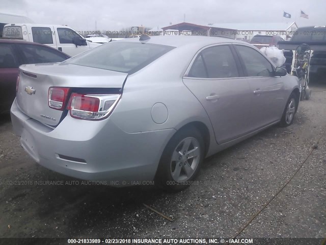 1G11B5SL9EF113557 - 2014 CHEVROLET MALIBU LS ვერცხლისფერი ფოტო 4