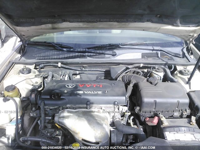 4T1BE32K43U156772 - 2003 TOYOTA CAMRY LE/XLE/SE ოქროსფერი ფოტო 10