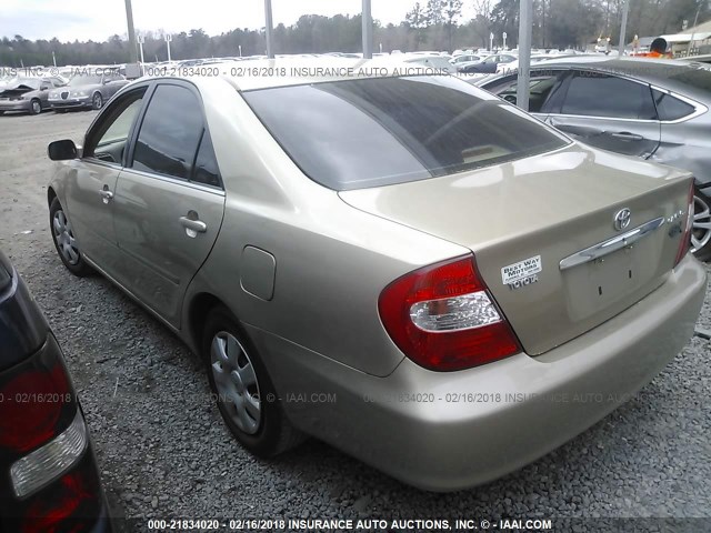 4T1BE32K43U156772 - 2003 TOYOTA CAMRY LE/XLE/SE ოქროსფერი ფოტო 3