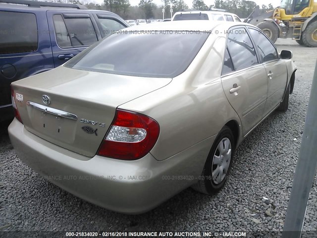 4T1BE32K43U156772 - 2003 TOYOTA CAMRY LE/XLE/SE ოქროსფერი ფოტო 4