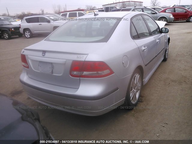 YS3FD49Y671140470 - 2007 SAAB 9-3 2.0T SILVER photo 4