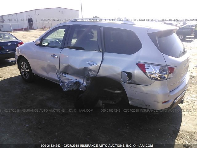 5N1AR2MM5EC629886 - 2014 NISSAN PATHFINDER S/SV/SL/PLATINUM 银色 照片 3