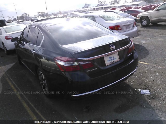 JHMCR6F50HC022131 - 2017 HONDA ACCORD HYBRID/EXL BLACK photo 3