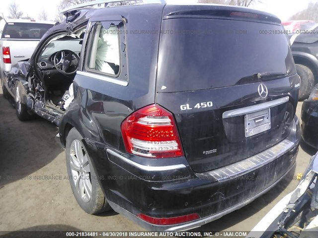 4JGBF7BE9BA651371 - 2011 MERCEDES-BENZ GL 450 4MATIC BLACK photo 3