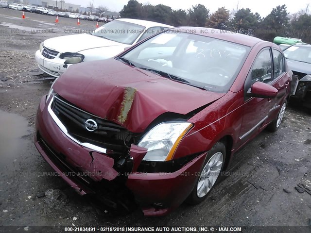 3N1AB6AP0AL728793 - 2010 NISSAN SENTRA 2.0/2.0S/SR/2.0SL RED photo 2