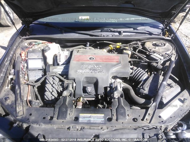 2G1WP551349343345 - 2004 CHEVROLET IMPALA SS BLUE photo 10