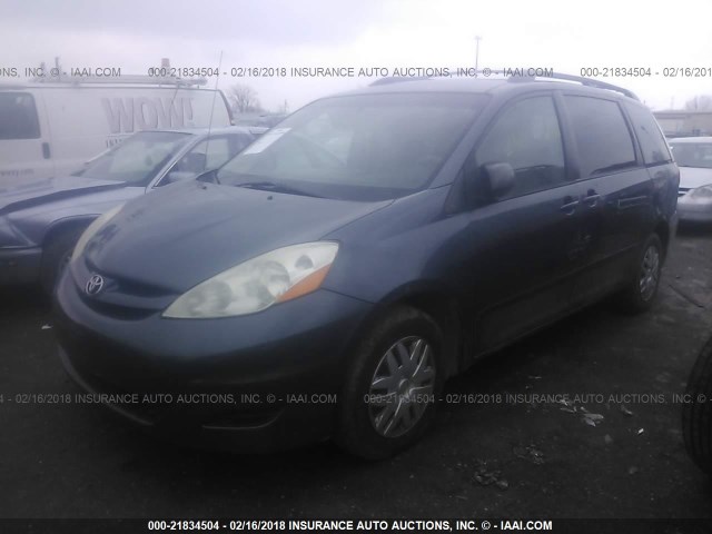 5TDKK4CC3AS326213 - 2010 TOYOTA SIENNA CE/LE TEAL photo 2