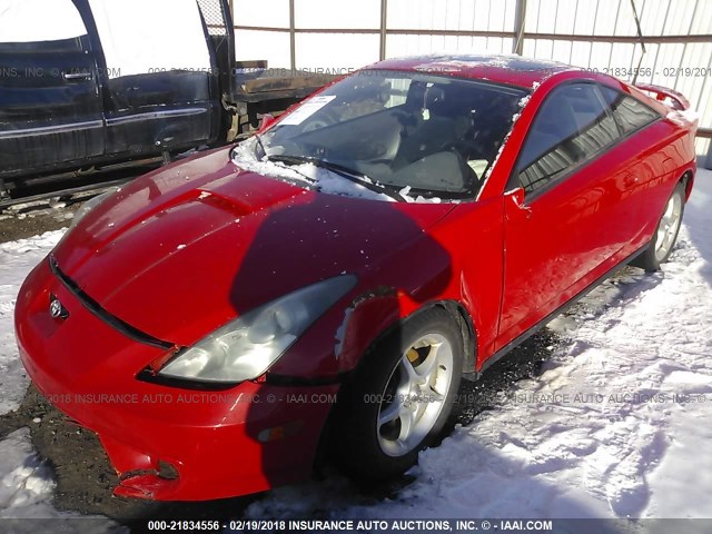 JTDDY38T3Y0033595 - 2000 TOYOTA CELICA GT-S RED photo 2