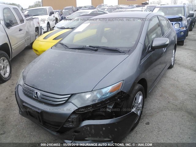 JHMZE2H74AS031780 - 2010 HONDA INSIGHT EX GRAY photo 2