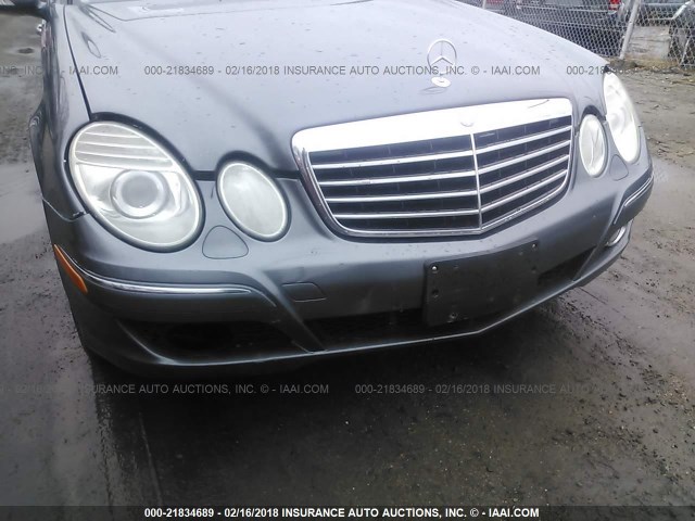 WDBUF90XX7X223275 - 2007 MERCEDES-BENZ E 550 4MATIC GRAY photo 6