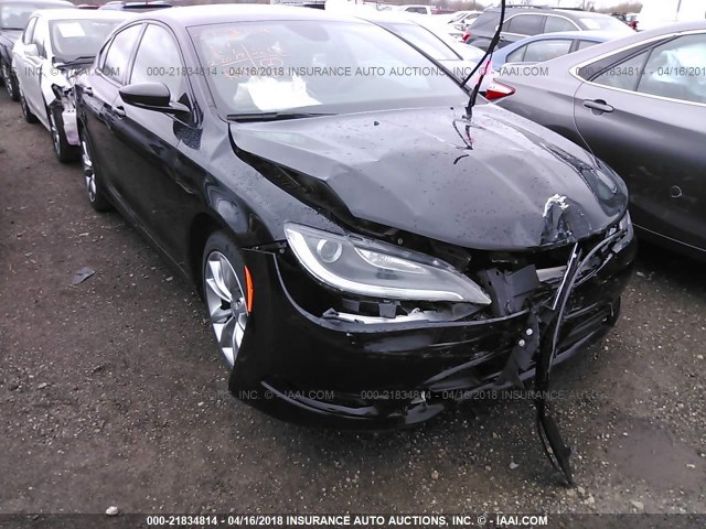 1C3CCCBB0FN712948 - 2015 CHRYSLER 200 S BLACK photo 1