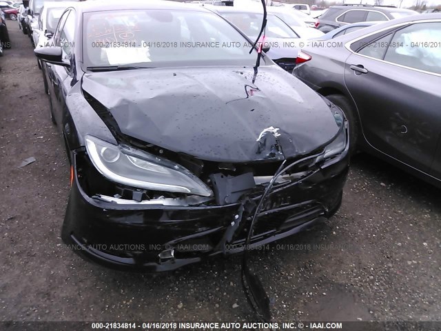 1C3CCCBB0FN712948 - 2015 CHRYSLER 200 S BLACK photo 6