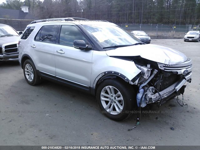 1FMHK7D84BGA90510 - 2011 FORD EXPLORER XLT SILVER photo 1