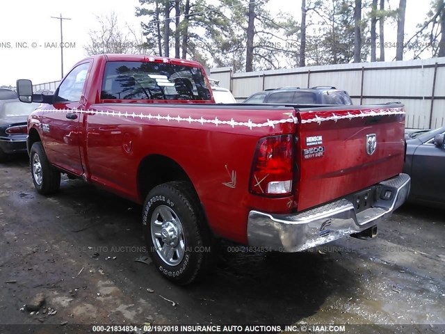 3C63R2AL5HG669371 - 2017 RAM 3500 ST RED photo 3