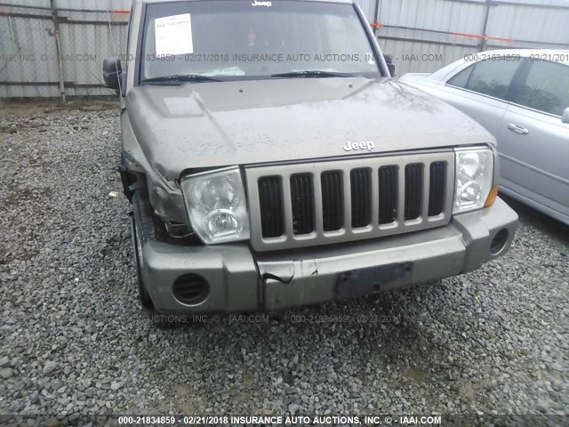 1J8HG48K06C257901 - 2006 JEEP COMMANDER Qəhvəyi foto 6