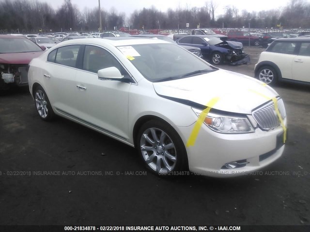 1G4GE5ED0BF389579 - 2011 BUICK LACROSSE CXS WHITE photo 1