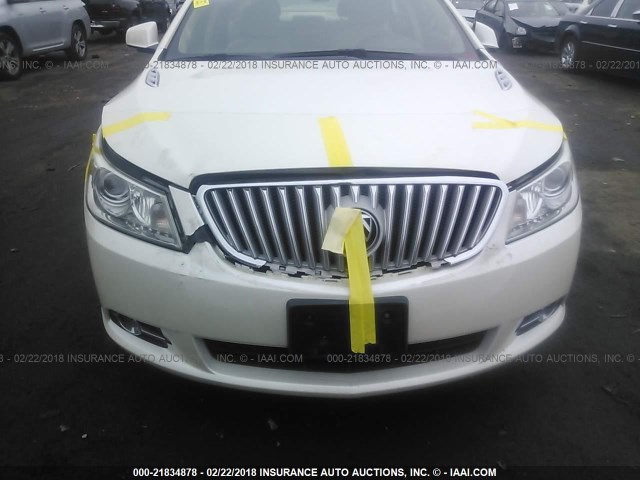 1G4GE5ED0BF389579 - 2011 BUICK LACROSSE CXS WHITE photo 6