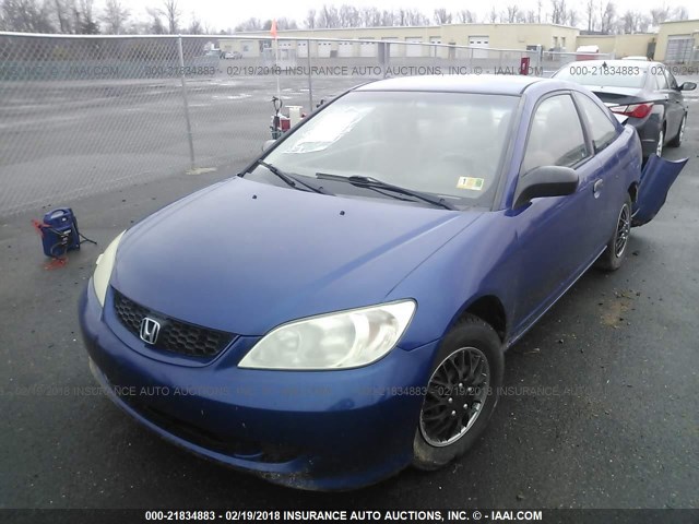 1HGEM22195L023604 - 2005 HONDA CIVIC DX VP Mavi foto 2