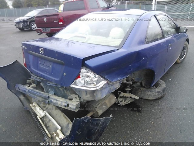 1HGEM22195L023604 - 2005 HONDA CIVIC DX VP Mavi foto 4