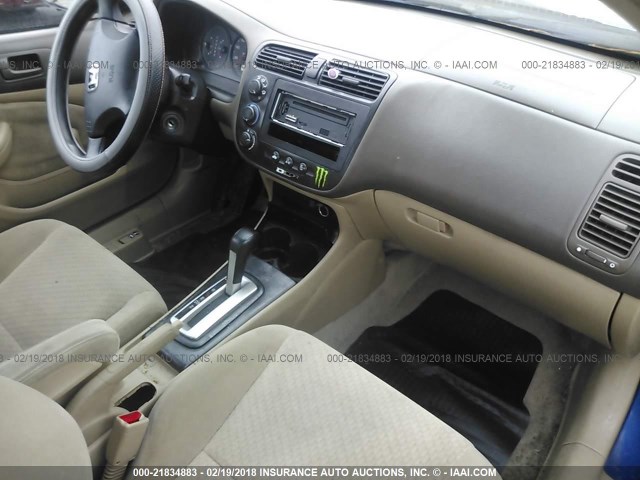 1HGEM22195L023604 - 2005 HONDA CIVIC DX VP Mavi foto 5