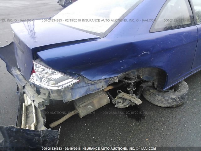 1HGEM22195L023604 - 2005 HONDA CIVIC DX VP Mavi foto 6