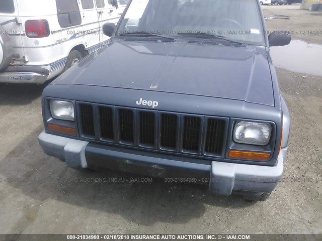 1J4FF48SX1L607927 - 2001 JEEP CHEROKEE SPORT BLUE photo 10