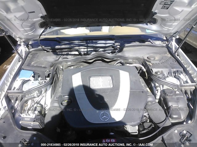 WDBUF87X18B208548 - 2008 MERCEDES-BENZ E 350 4MATIC SILVER photo 10