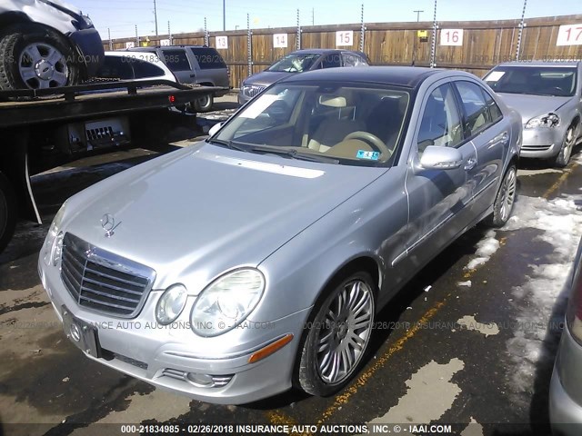 WDBUF87X18B208548 - 2008 MERCEDES-BENZ E 350 4MATIC SILVER photo 2