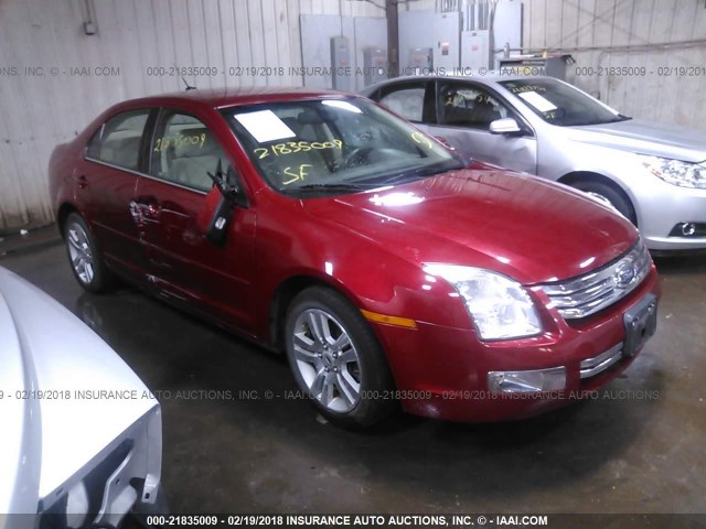 3FAHP08148R168379 - 2008 FORD FUSION SEL RED photo 1