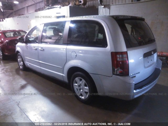 2D8HN44E39R630777 - 2009 DODGE GRAND CARAVAN SE SILVER photo 3