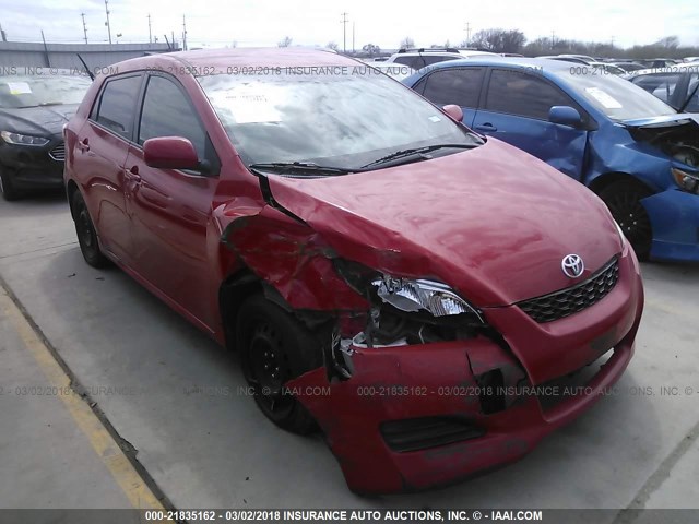 2T1KU4EE4BC539528 - 2011 TOYOTA COROLLA MATRIX  RED photo 1