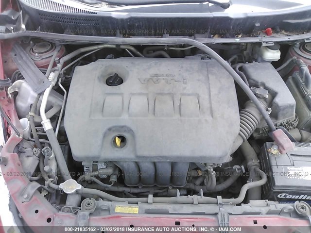 2T1KU4EE4BC539528 - 2011 TOYOTA COROLLA MATRIX  RED photo 10