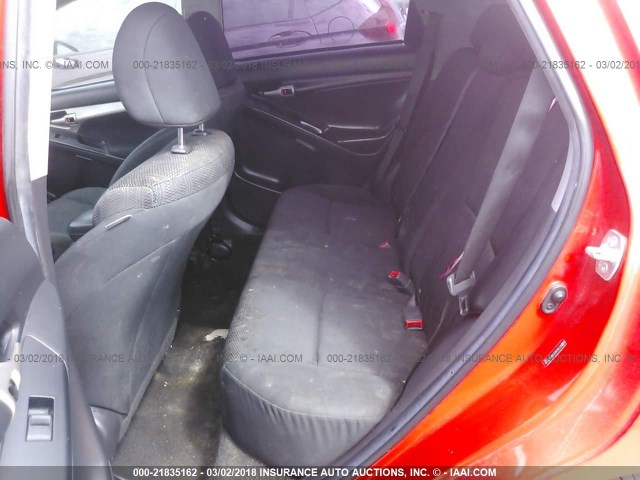 2T1KU4EE4BC539528 - 2011 TOYOTA COROLLA MATRIX  RED photo 8